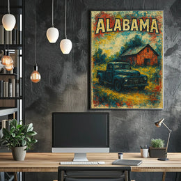 Vintage Alabama Scene Poster