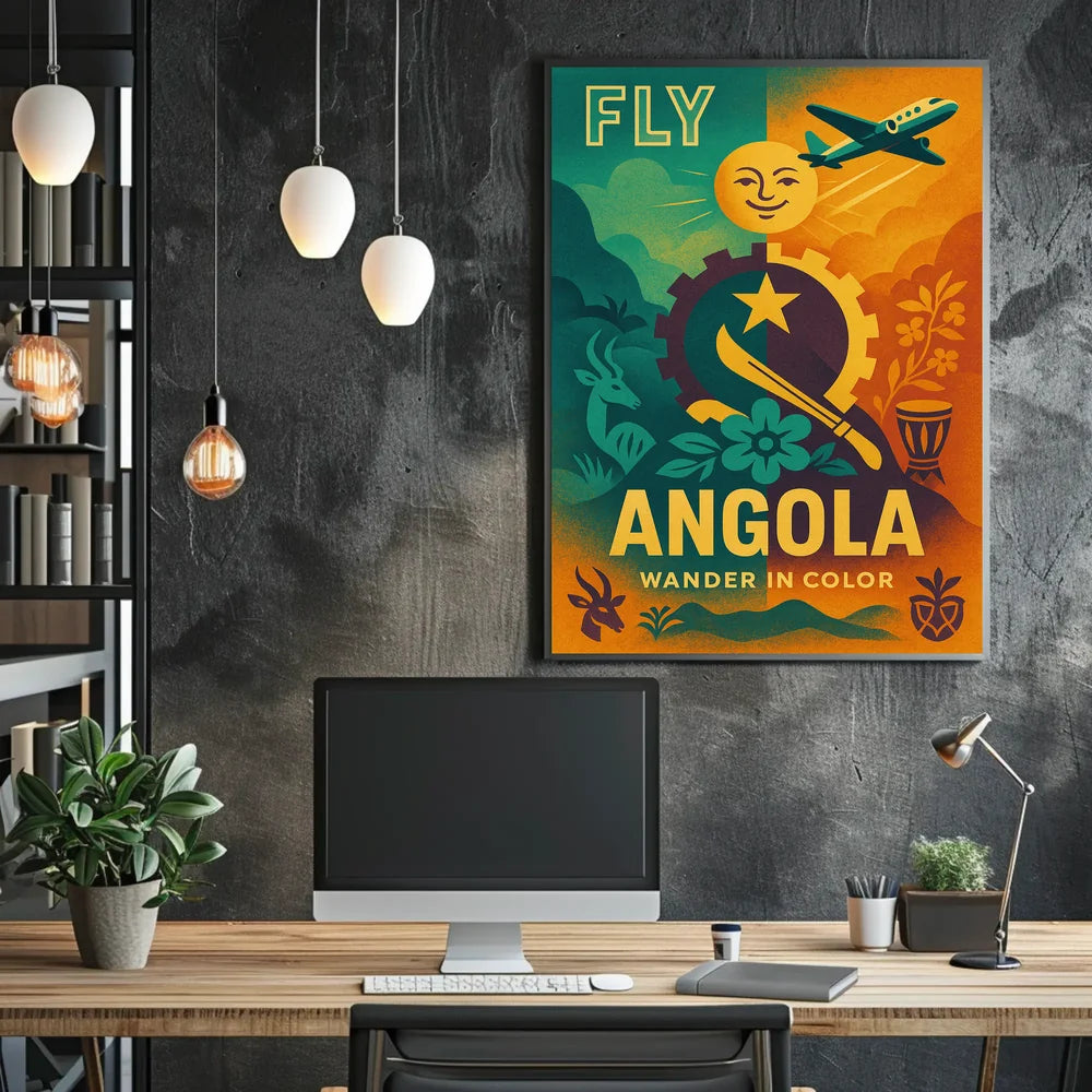 Explore Angola's Vibrancy and Culture with Travel Poster PosterGoat