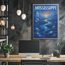 Mississippi River Dreamscape Poster