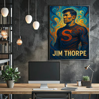Jim Thorpe Legendary Athlete Poster