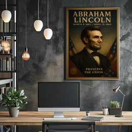 Abraham Lincoln Preserve The Union Vintage Poster PosterGoat