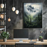 Mystical Train Adventure in Nature Travel Poster