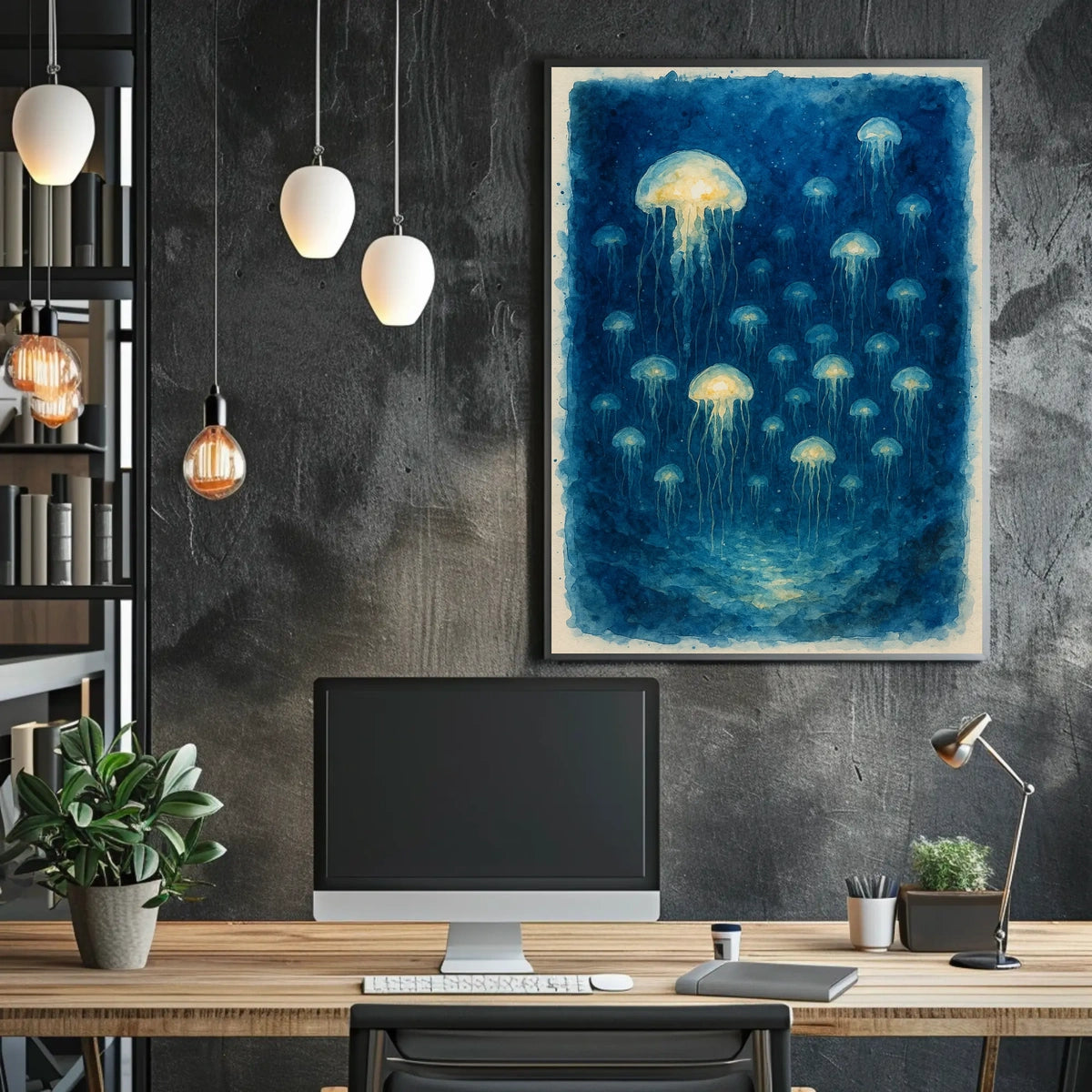 Ethereal Jellyfish Poster