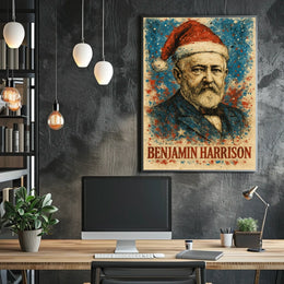 Benjamin Harrison 23rd President of the United States Christmas SeriesPoster
