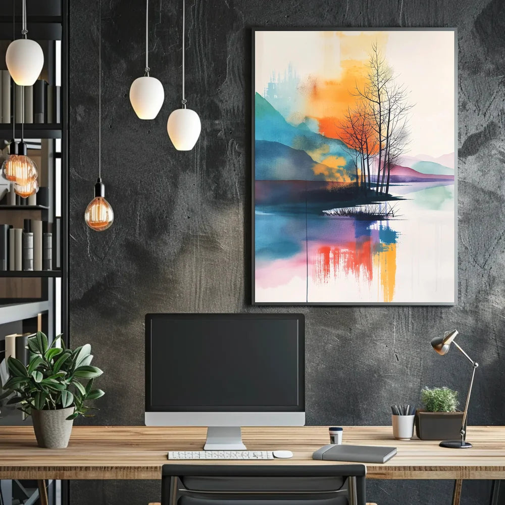 Modern European Financial Equation Art Poster