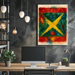 Abstract Watercolor Composition Poster