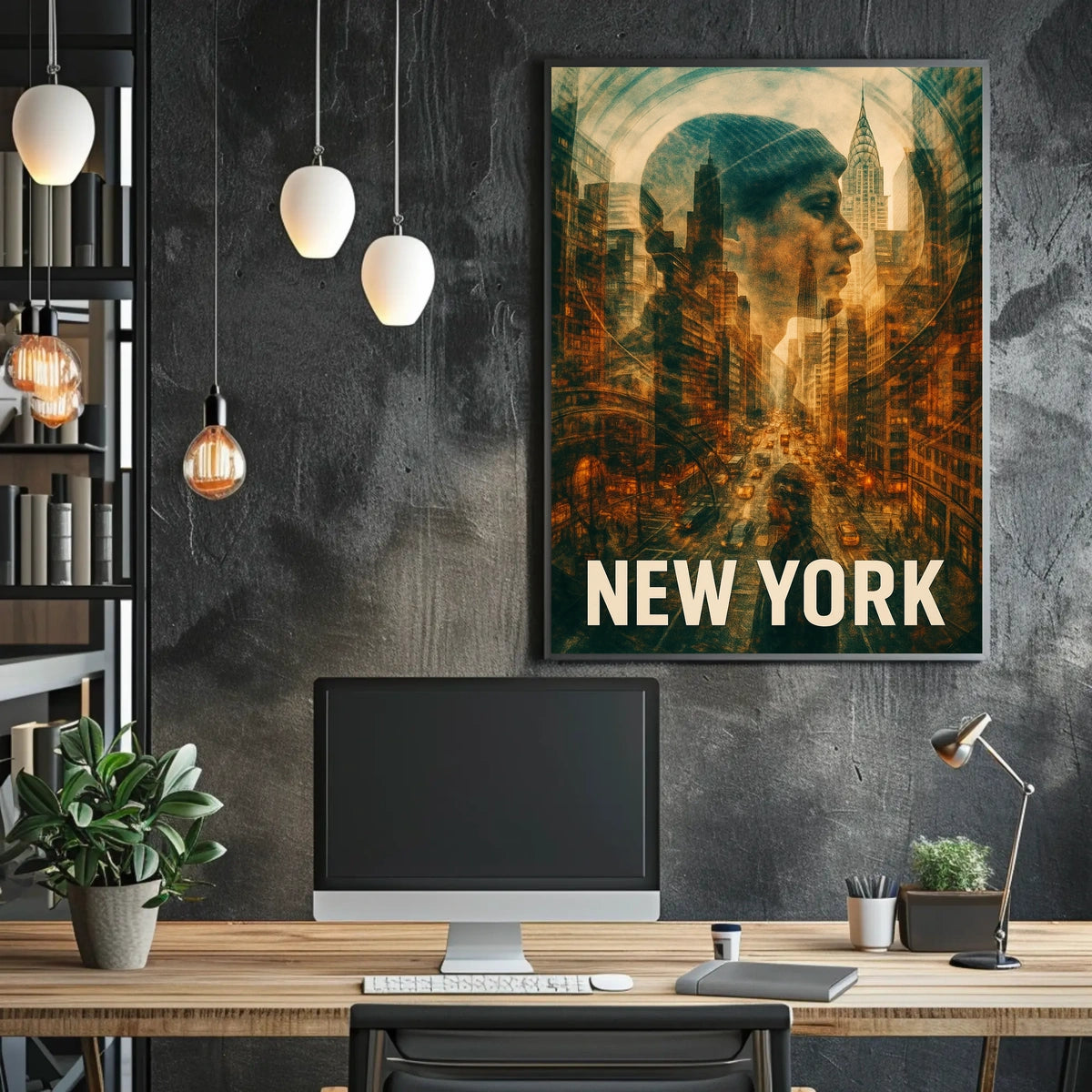 New York Cityscape Poster