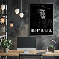 Buffalo Bill Iconic Wild West Historical Poster