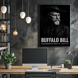 Buffalo Bill Iconic Wild West Historical Poster