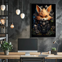 Cyber Fox Guardian Poster