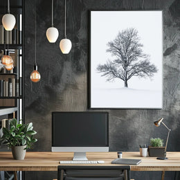Solitary Winter Tree Poster