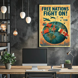 Free Nations Unite Poster