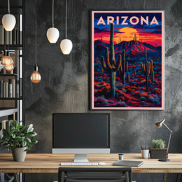 Arizona Sunset Landscape Poster