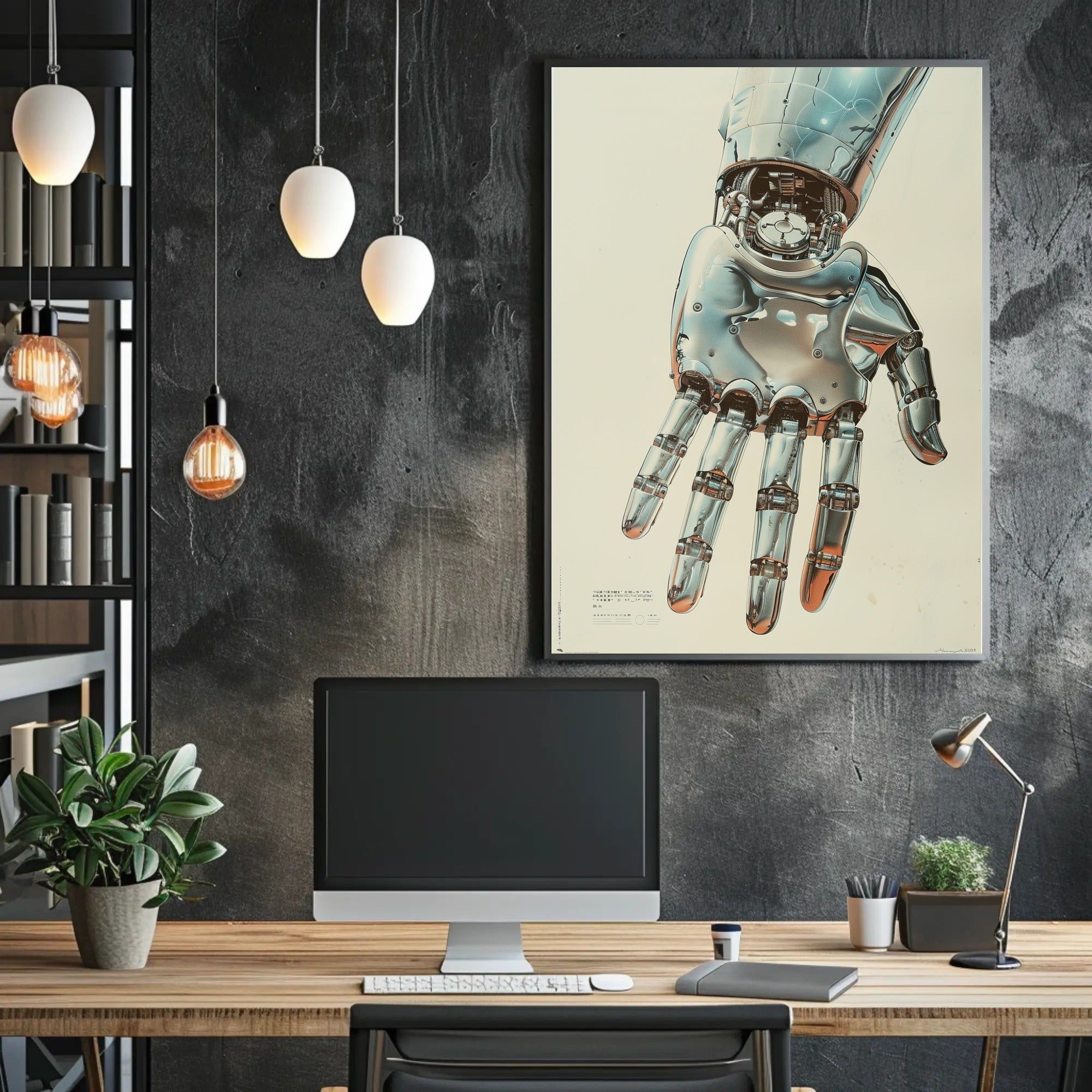 The Futuristic Hand Art Poster for Home Decor and Wall Art Enthusiasts PosterGoat