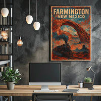 Farmington, New Mexico Vintage Travel Poster