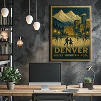Denver Rocky Mountain Noël Poster