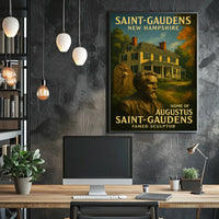 Augustus Saint-Gaudens Famed Sculptor Poster