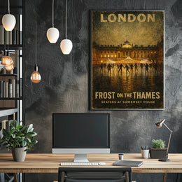 Frost On The Thames Poster