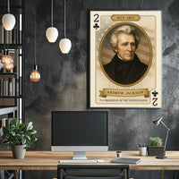 Andrew Jackson 7th President Figure Wall Art Poster