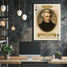 Andrew Jackson 7th President Figure Wall Art Poster