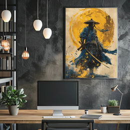 Warrior in the Sun Art Print Poster for Home Decor PosterGoat