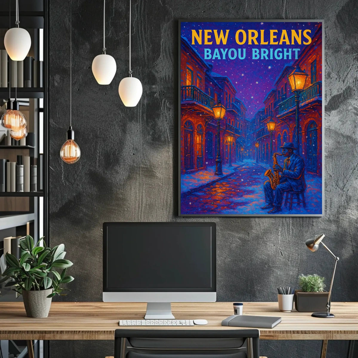 New Orleans Bayou Bright Poster