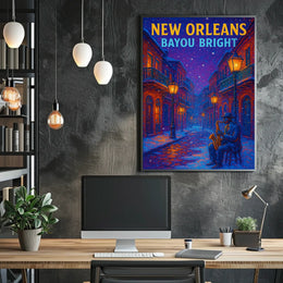New Orleans Bayou Bright Poster