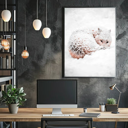 Arctic Wolf Serenity in Snowy Wilderness Poster