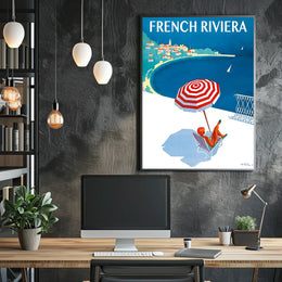 French Riviera Getaway Poster
