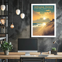Indiana Dunes National Park Scenic Poster Print