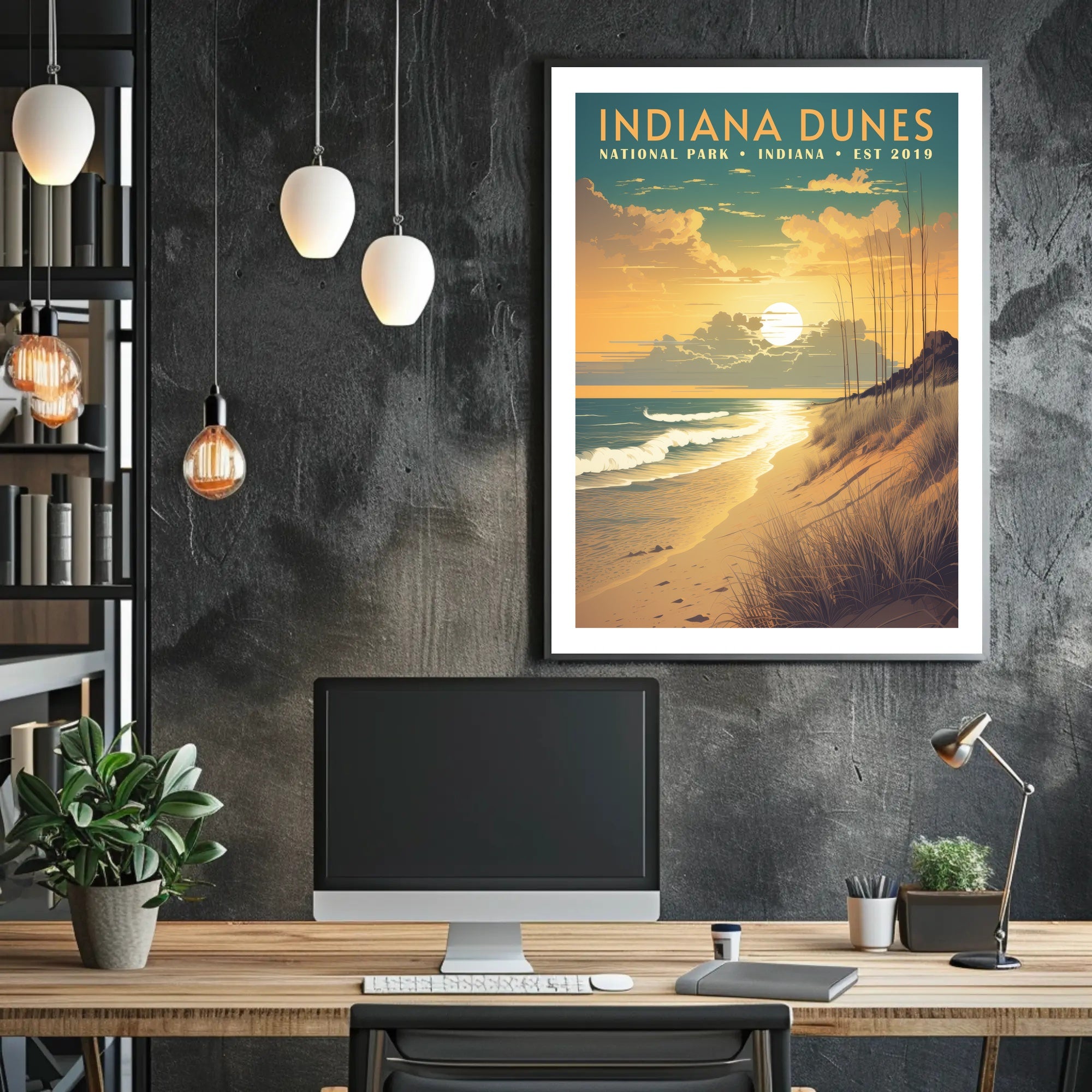 Indiana Dunes National Park Scenic Poster Print