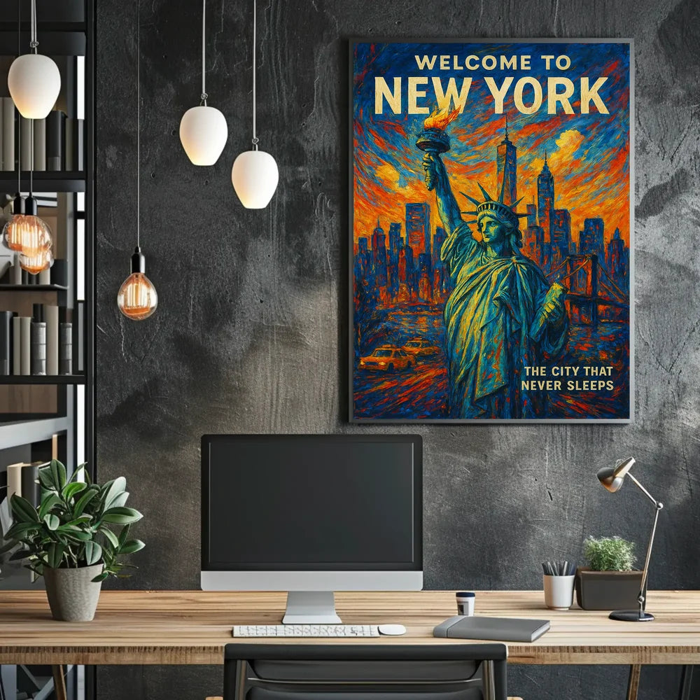 New York Cityscape Art Print - Urban or Cityscape Poster PosterGoat