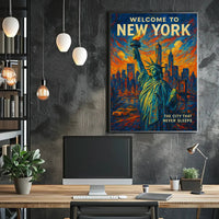 New York Cityscape Art Print - Urban or Cityscape Poster PosterGoat