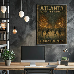 Atlanta Southern Snowfall Poster