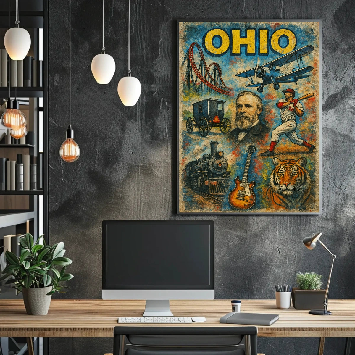 Ohio Heritage Collage Poster