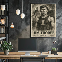 Jim Thorpe Legendary Athlete Poster