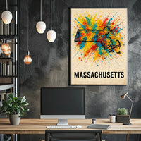 Vibrant Massachusetts Poster