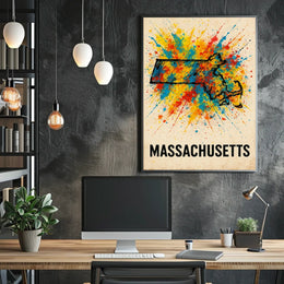 Vibrant Massachusetts Poster