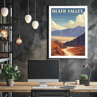 Death Valley Travel Poster Vintage National Park Print