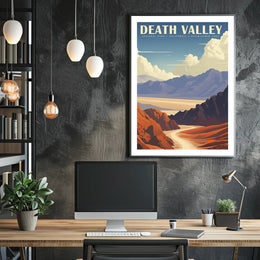 Death Valley Travel Poster Vintage National Park Print