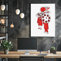 Traditional Parasol Art Poster