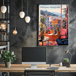 Vibrant Balcony View of Caracas Poster
