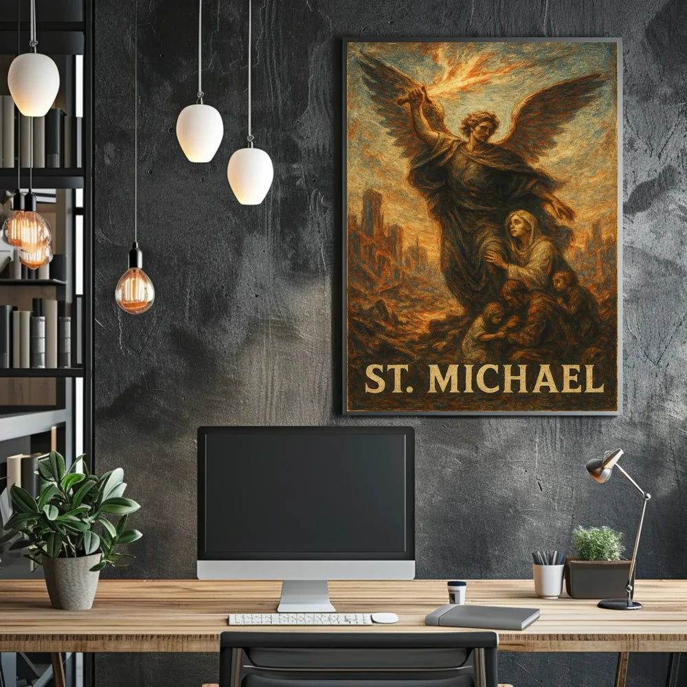 St. Michael Divine Protection Art Poster