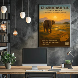 Kruger National Park Scenic Poster Wall Art