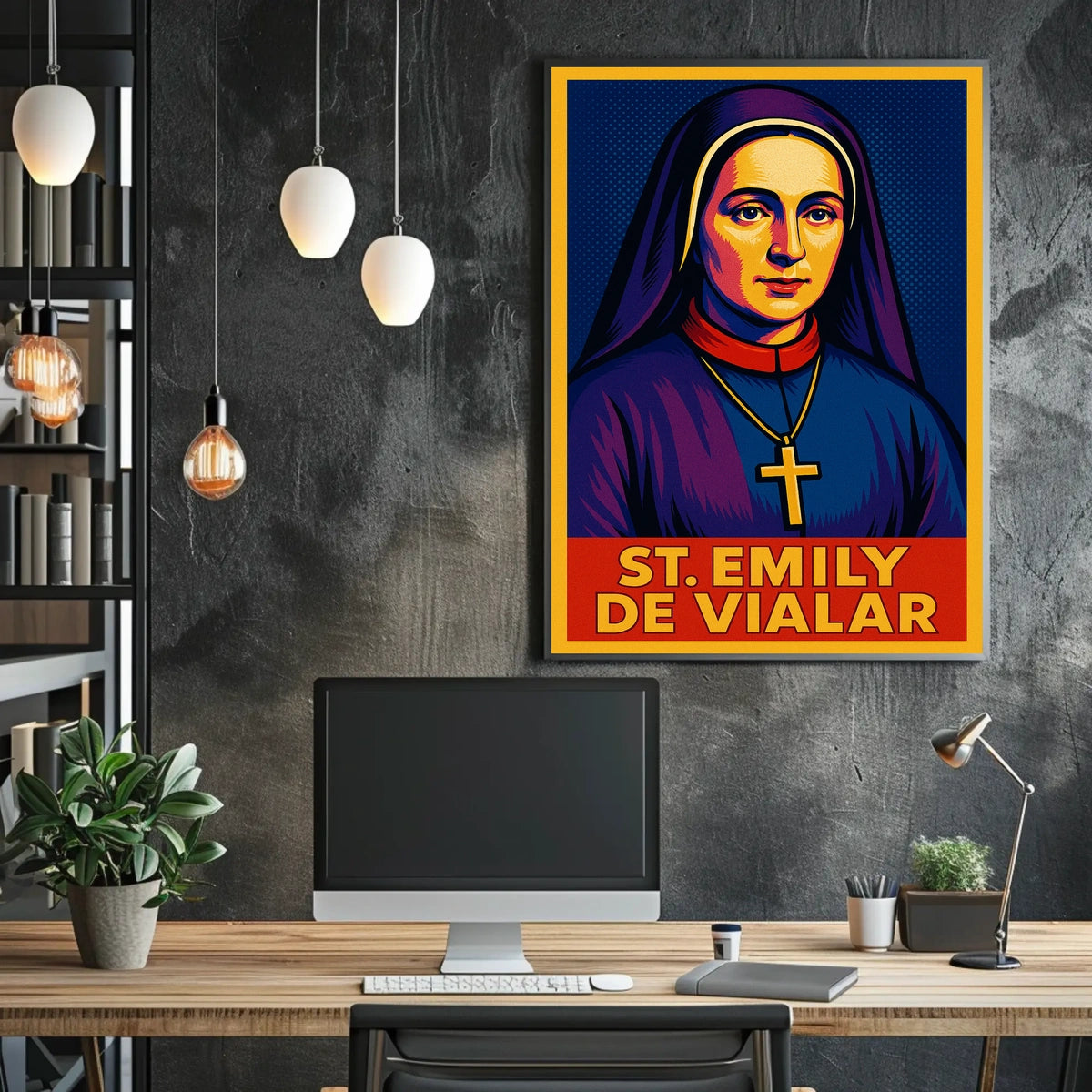 St. Emily de Vialar Poster