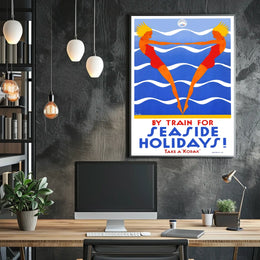 Seaside Holidays By Train Poster