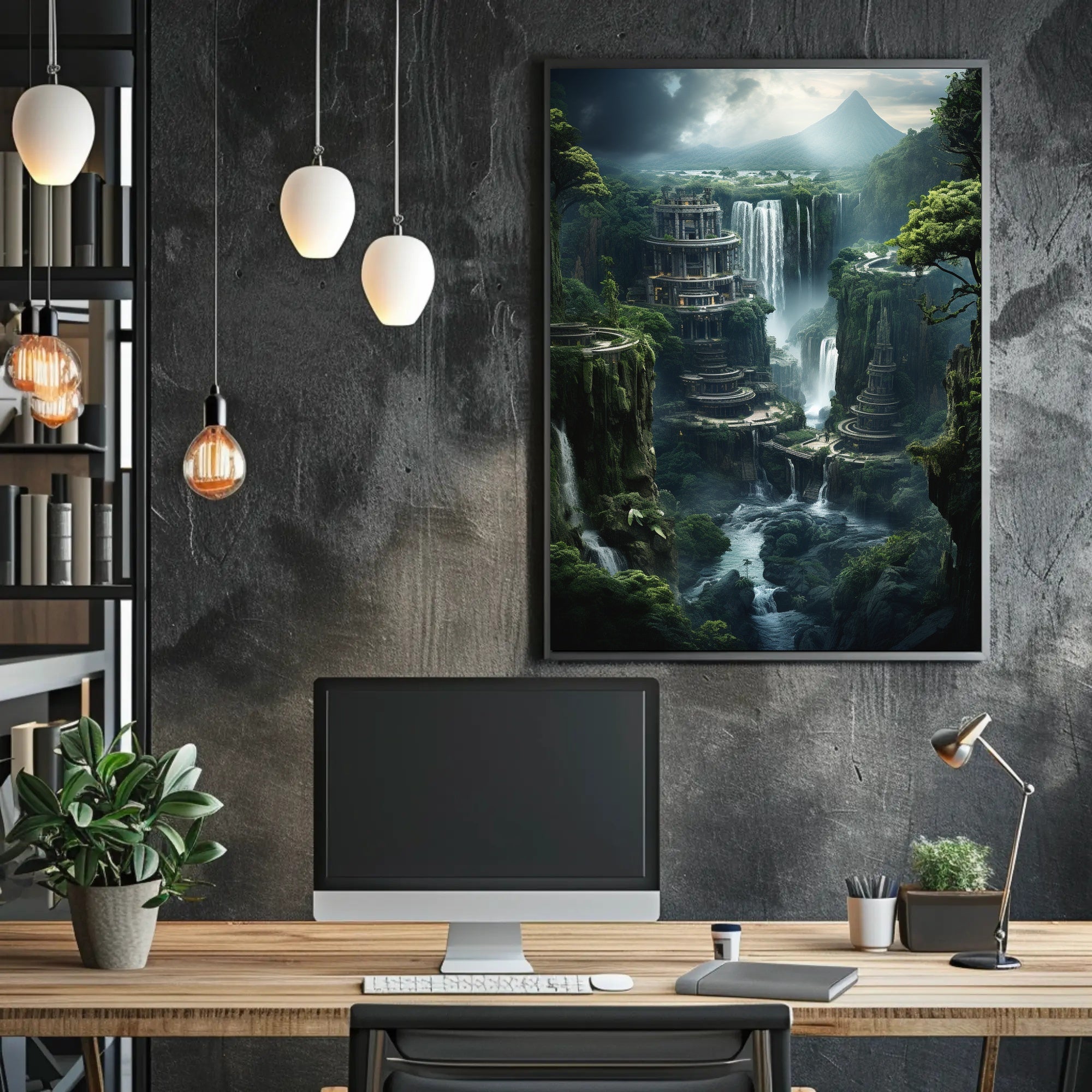 Fantastical Ancient Landscapes Art Poster
