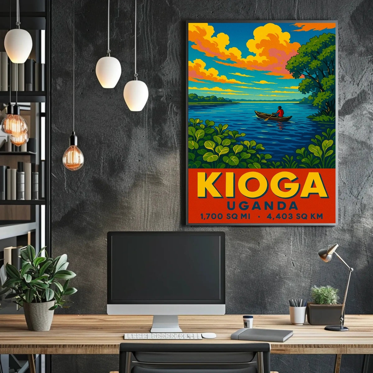 Lake Kioga, Uganda Poster