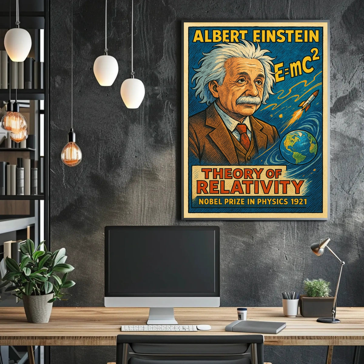 Albert Einstein Nobel Prize In Physics Poster
