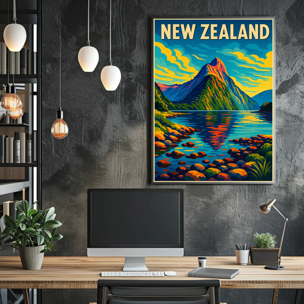 New Zealand Landscape Poster